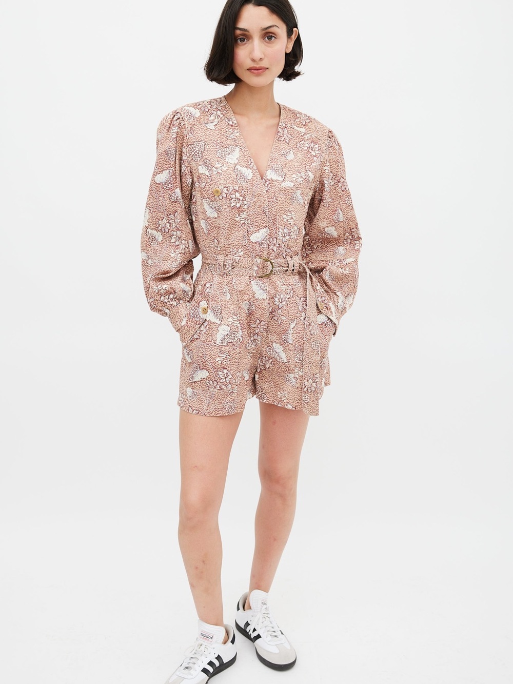 Ulla Johnson Brown & Multicolour Floral Cameron Romper